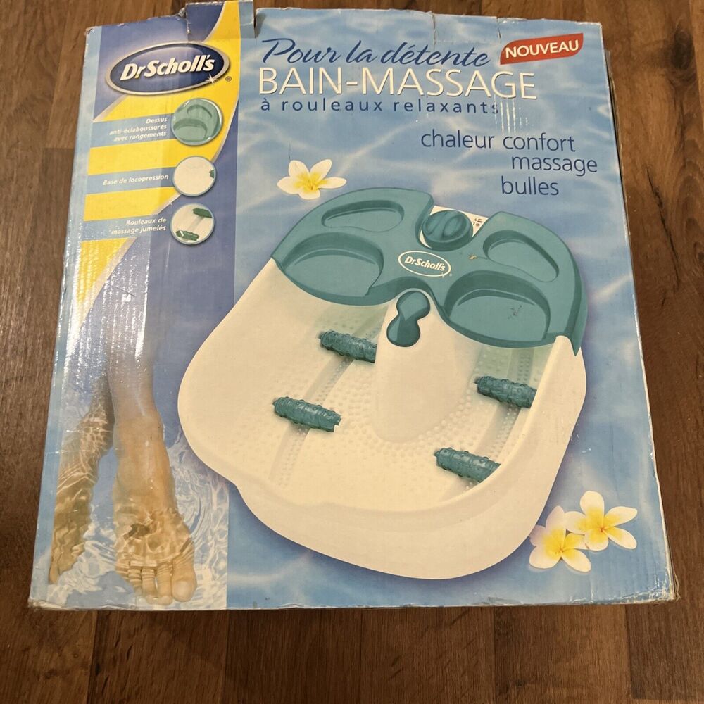 Foot Spa Dr. Scholl's Soothing Rolling Massage Smart Heat Massage Bubbles
